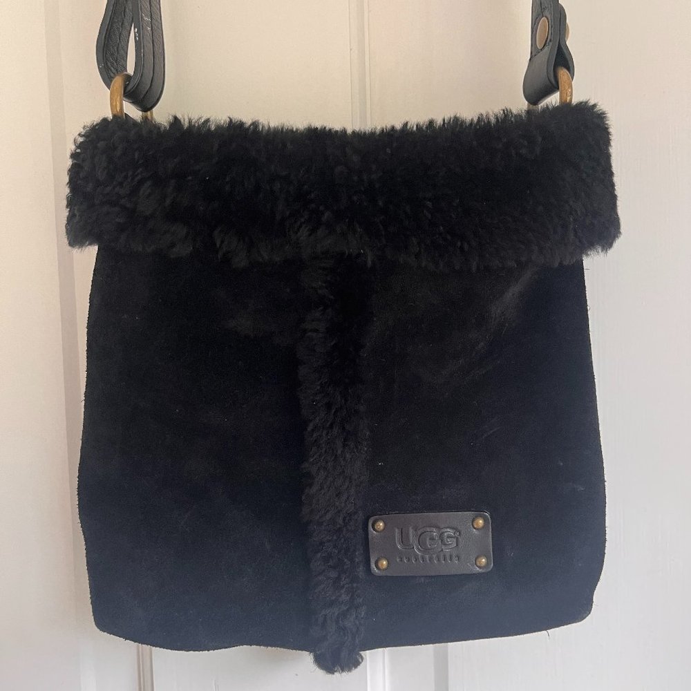 Ugg Crossbody Suede/Faux Fur Bag